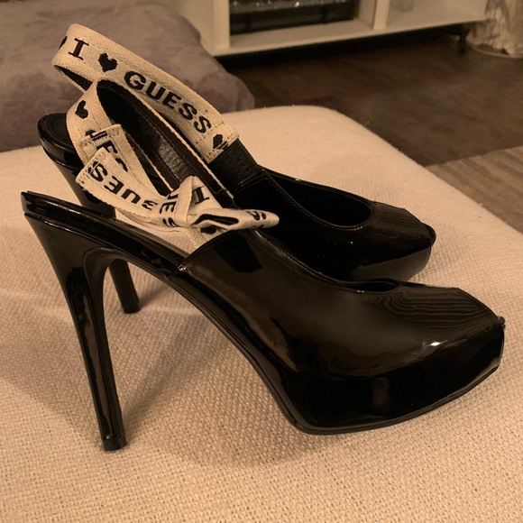 I love Guess high heels with a bow size 8 - Picture 3 of 5